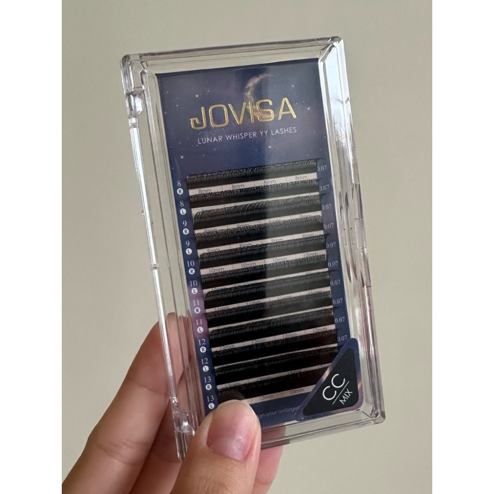 斜飛睫毛 JOVISA 現貨 美睫 斜飛假睫毛 假睫毛CC卷 D卷 綜合版 美睫材料 月光之韻 美睫娜娜-細節圖5