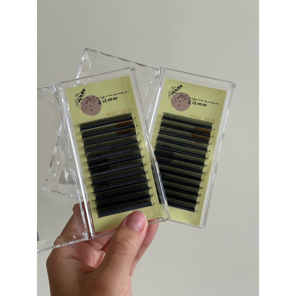 五葉草 編織睫毛 現貨 睫毛材料 細軟梗 自動開花 開花角度大 0.07 12排 美睫 假睫毛 嫁接睫毛 美睫娜娜-細節圖5