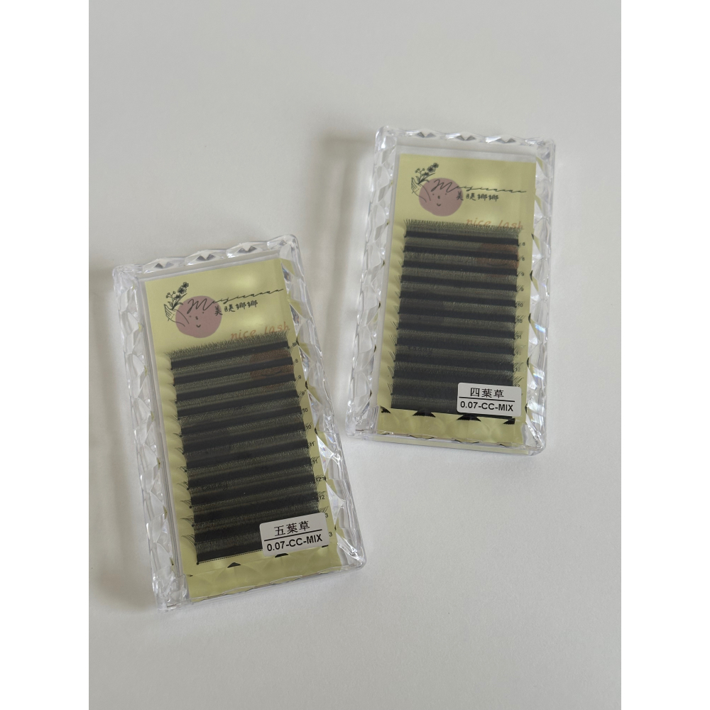 五葉草 編織睫毛 現貨 睫毛材料 細軟梗 自動開花 開花角度大 0.07 12排 美睫 假睫毛 嫁接睫毛 美睫娜娜-細節圖6