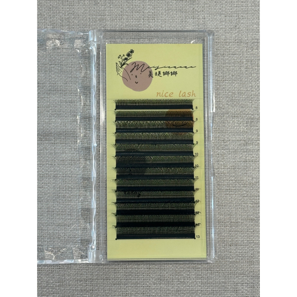 四葉草 編織睫毛 美睫 現貨 嫁接睫毛 綜合版 B卷C卷 CC卷 D卷 睫毛材料 細軟梗 開花角度大 0.07 12排-細節圖4