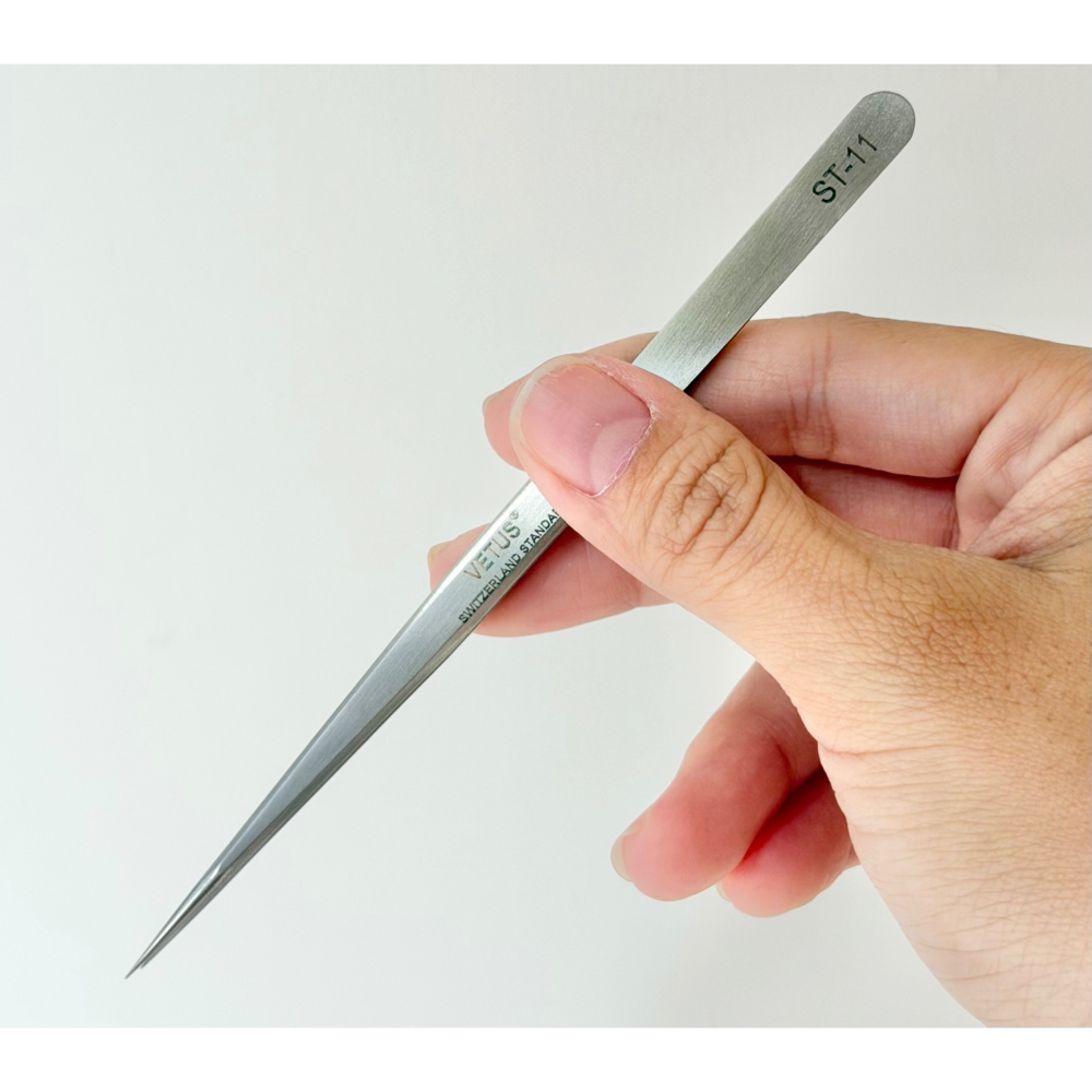 現貨 VETUS ST-11 植睫專用 直夾/彎夾/長直夾/短直夾 美睫夾子 睫毛夾 3D夾 MJNN熱蠟美睫批發-細節圖4