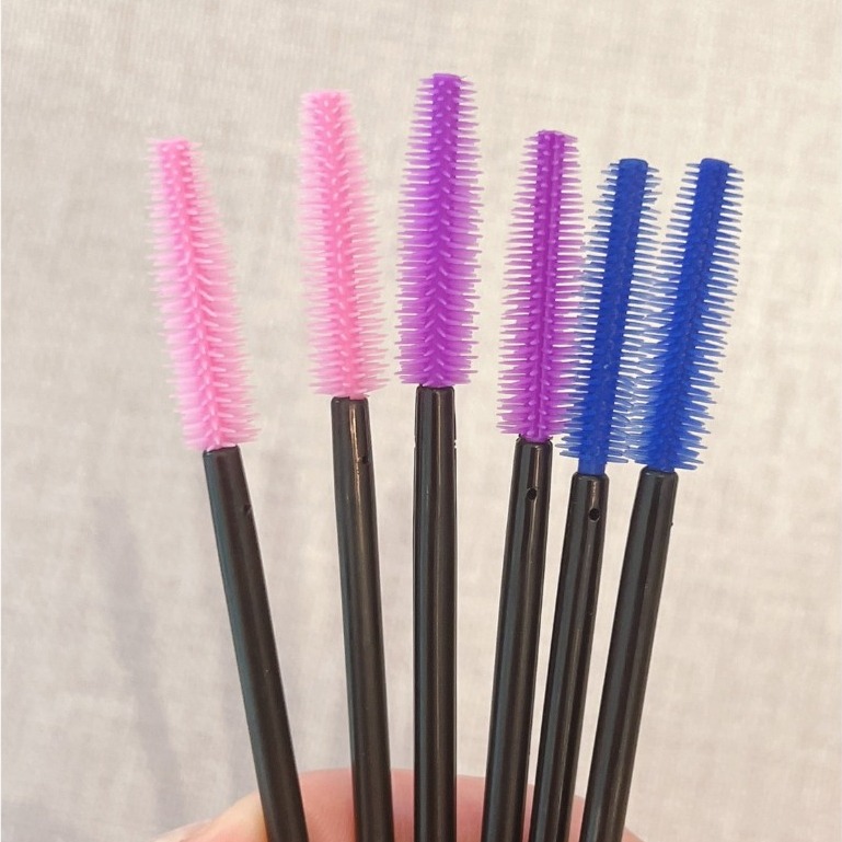 JOVISA  矽膠睫毛刷 彩色睫毛刷 50支 軟睫毛刷 矽膠睫毛梳 矽膠梳 美睫睫毛刷 眉毛刷 美睫材料 美睫娜娜-細節圖3