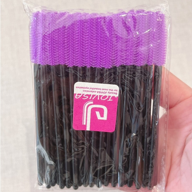 JOVISA  矽膠睫毛刷 彩色睫毛刷 50支 軟睫毛刷 矽膠睫毛梳 矽膠梳 美睫睫毛刷 眉毛刷 美睫材料 美睫娜娜-細節圖7