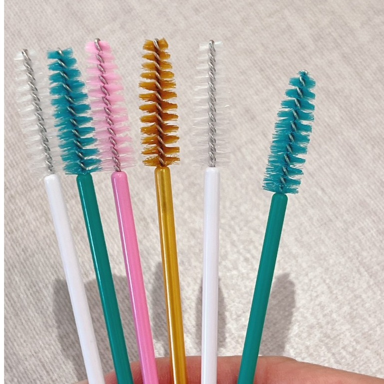 JOVISA  睫毛刷 彩色睫毛刷 50支 螺旋睫毛刷 睫毛梳 角蛋白刷 美睫睫毛刷 眉毛刷 美睫材料 美睫娜娜-細節圖5