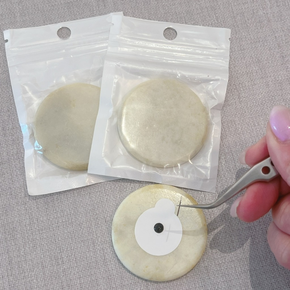 黑膠專用水晶台 玉石黑膠台 玻璃水晶台 玻璃黑膠台 圓形水晶台 開花水晶台 美睫黑膠台 睫毛黑膠台 黑膠水晶台 MJNN-細節圖3