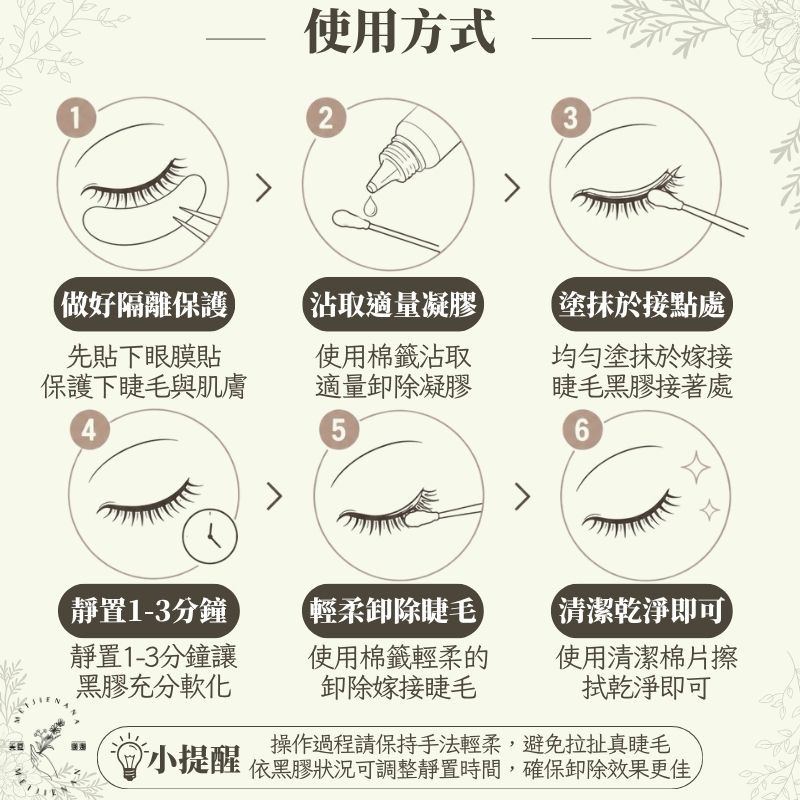 睫老闆 A17 瞬效溫和質萃卸除凝膠 卸除凝膠 卸除膠 卸睫毛 15ml 美睫 睫毛 美睫材料 韓國製造 美睫娜娜-細節圖3