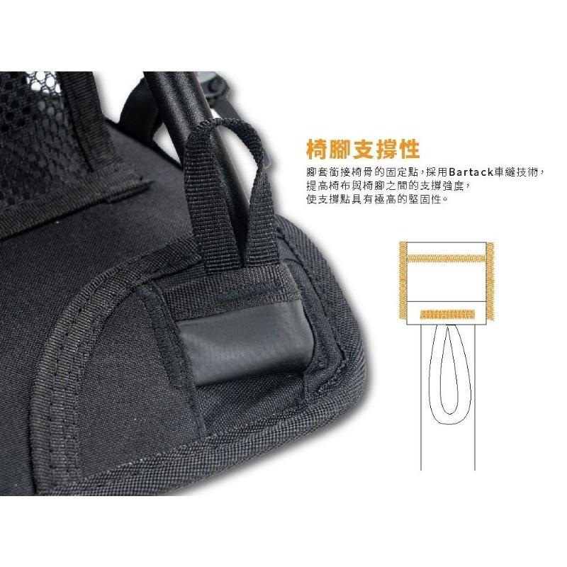 （八珍 新晟路亞）免運費   獵漁人 RONIN 摺疊 露營 收納椅 椅子  CORDURA-細節圖8