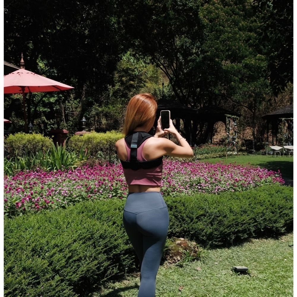 【德國現貨】駝背矯正器 駝背矯正帶 防止駝背 調節坐姿  成人男女駝背  背部痠痛 駝背帶 美胸帶 背部矯正-細節圖9