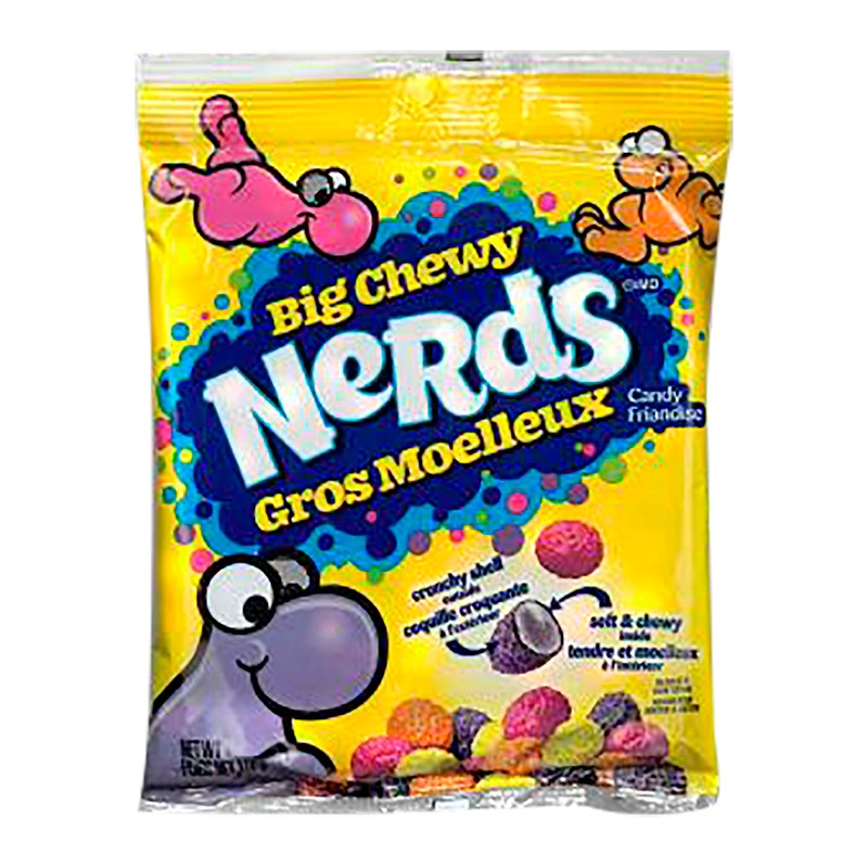 【義班迪】加拿大零食餅乾 Nerds Big Chewy Candy 170g 彩虹呆子糖 大嚼勁-細節圖5