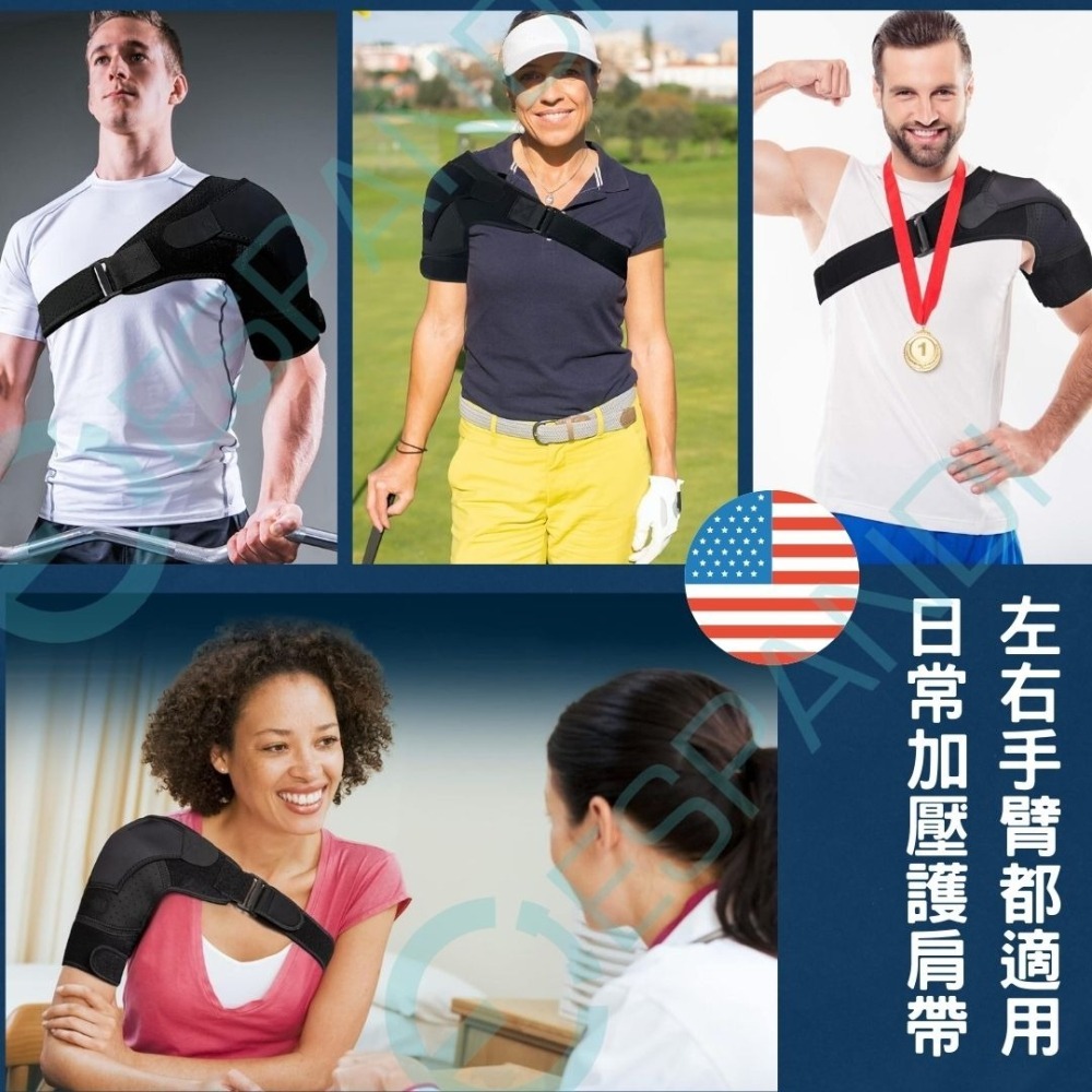 【美國™進口】Espandi運動護肩 台灣公司貨 運動護肩帶 防護調整型 透氣運動護肩帶 重量訓練 肩膀關節拉傷 透氣-細節圖4
