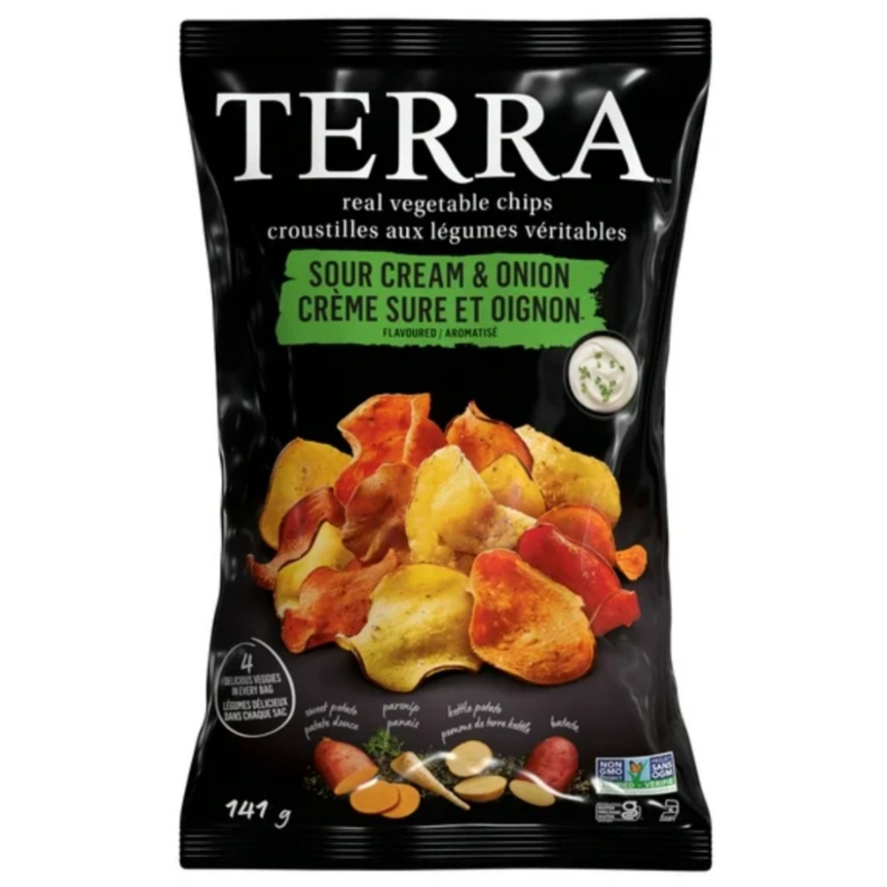 【義班迪】加拿大代購 Terra 蔬果洋芋片 141g 素食洋芋片 蔬菜洋芋片 洋蔥洋芋片 地中海口味-細節圖2