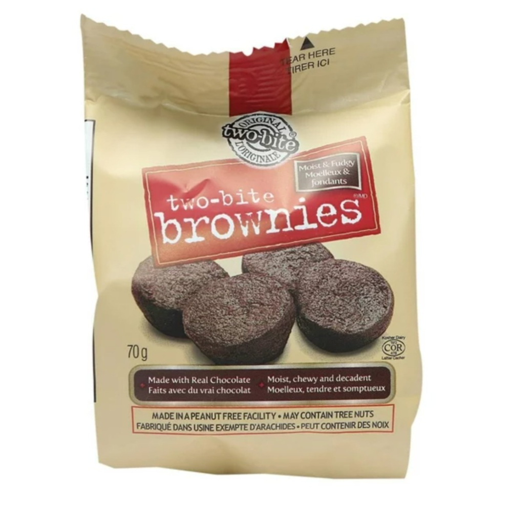 【義班迪】加拿大代購 two-bite Brownies 布朗尼 70g 608g 家庭號 布朗尼蛋糕 餅乾 甜點-細節圖2