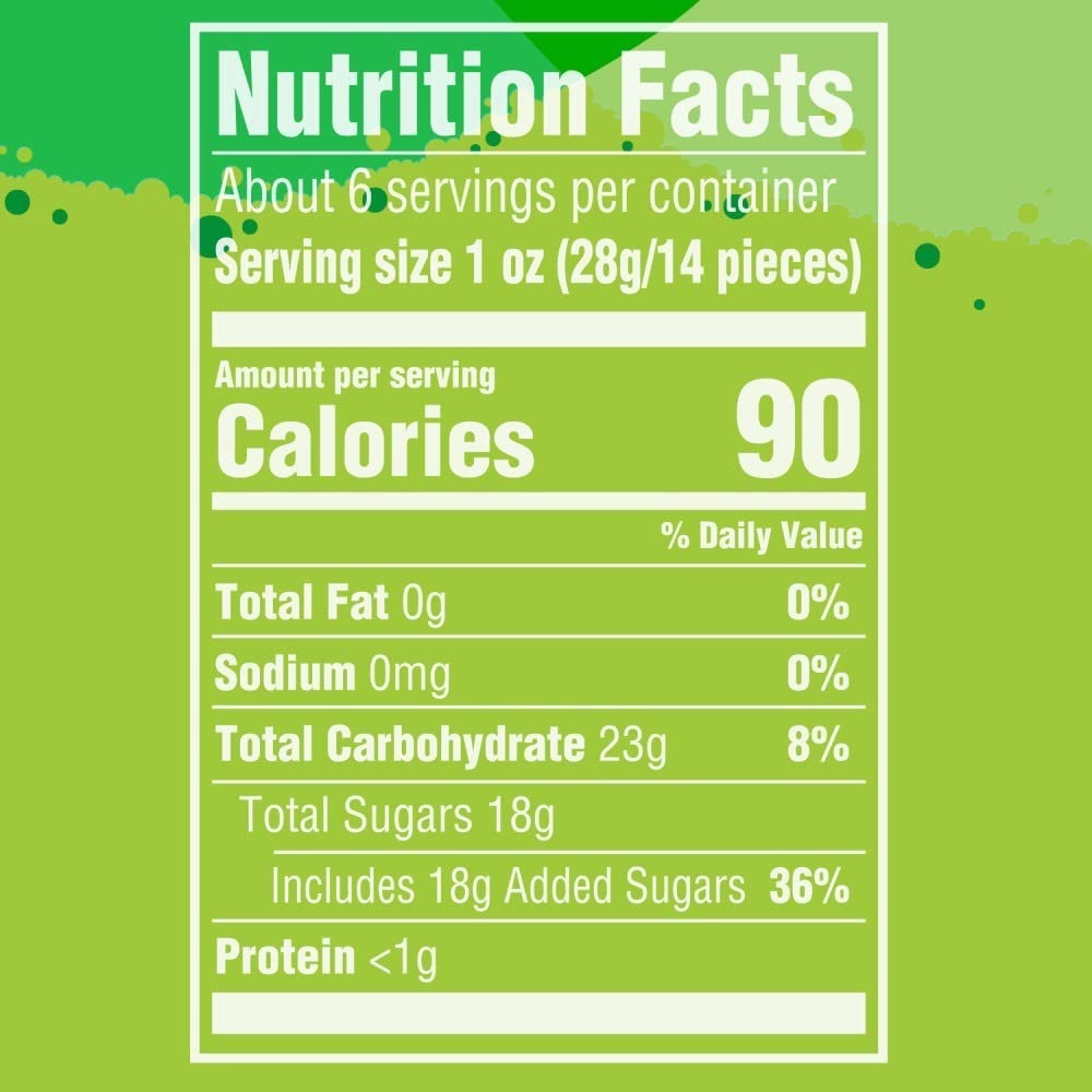 【義班迪】加拿大代購 Skittles sour 彩虹糖 水果糖 130g 酸粉口味 彩虹糖軟糖 綠色彩虹糖-細節圖3