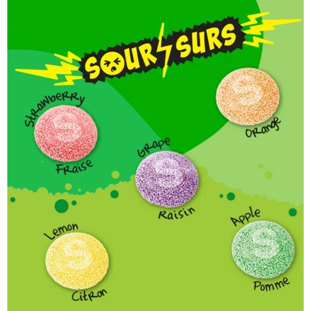 【義班迪】加拿大代購 Skittles sour 彩虹糖 水果糖 130g 酸粉口味 彩虹糖軟糖 綠色彩虹糖-細節圖5