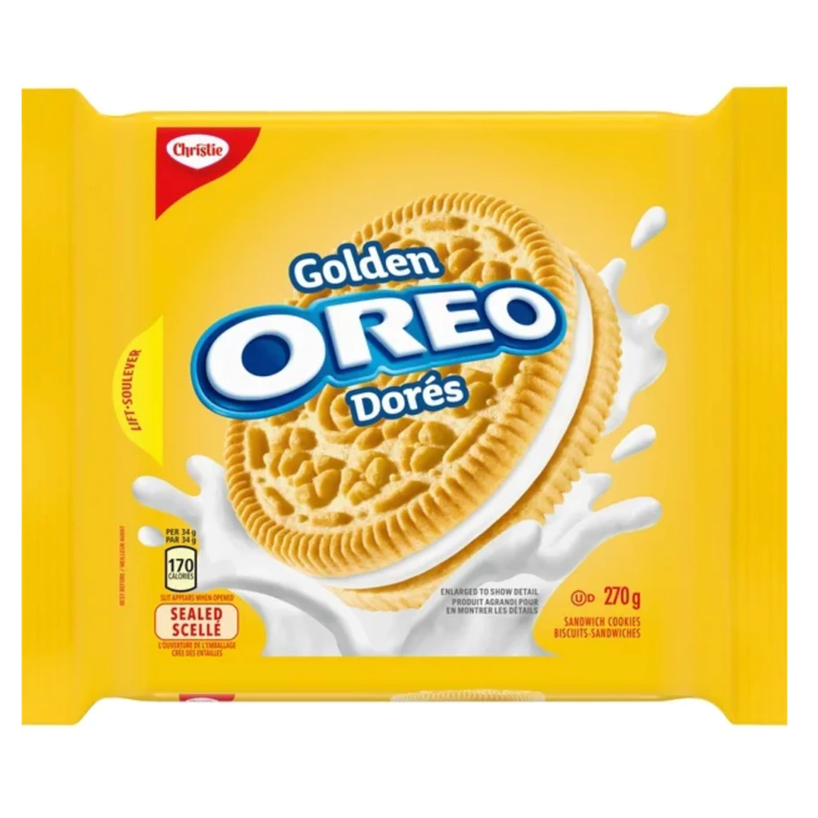 【義班迪】加拿大 Oreo Golden 奧利奧金色餅乾 270G 加拿大楓糖餅乾 巧克力餅乾 薄荷oero 雙層夾心-規格圖5