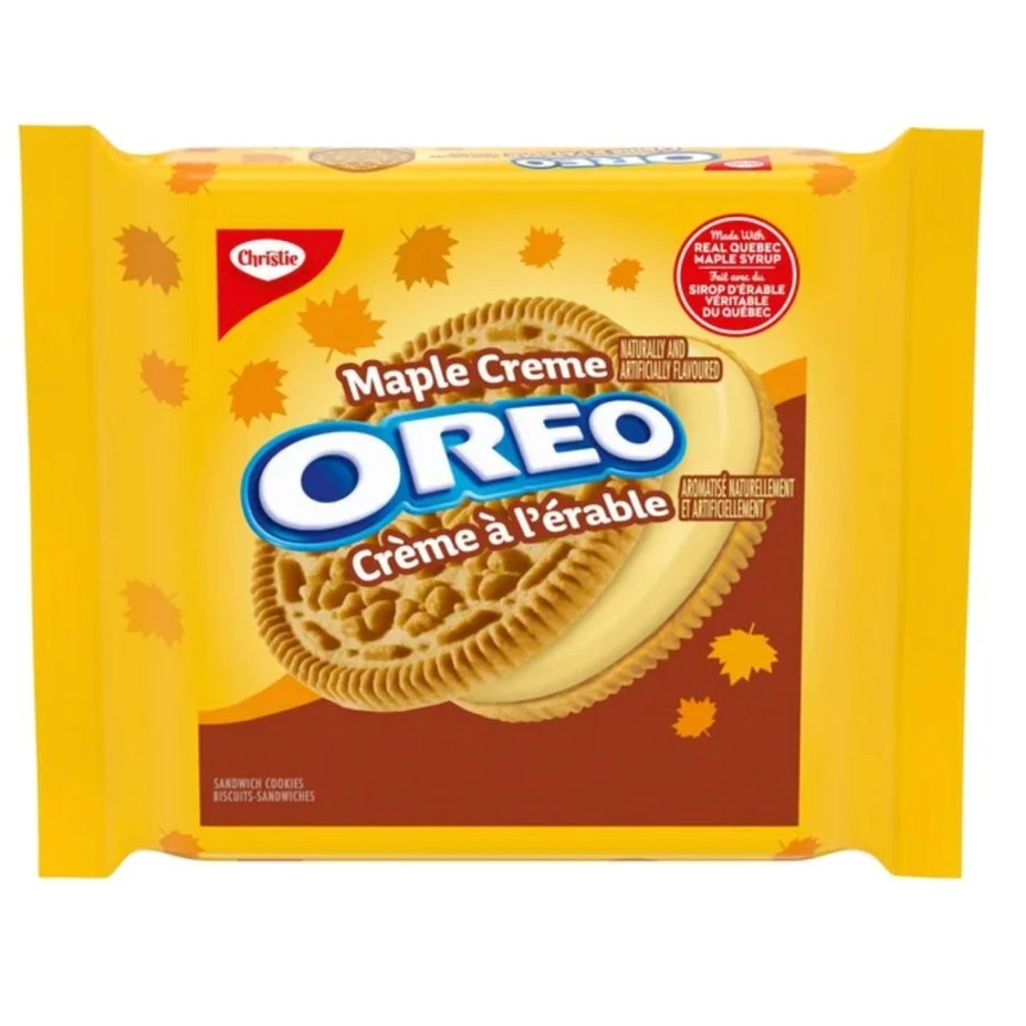 【義班迪】加拿大 Oreo Golden 奧利奧金色餅乾 270G 加拿大楓糖餅乾 巧克力餅乾 薄荷oero 雙層夾心-規格圖5