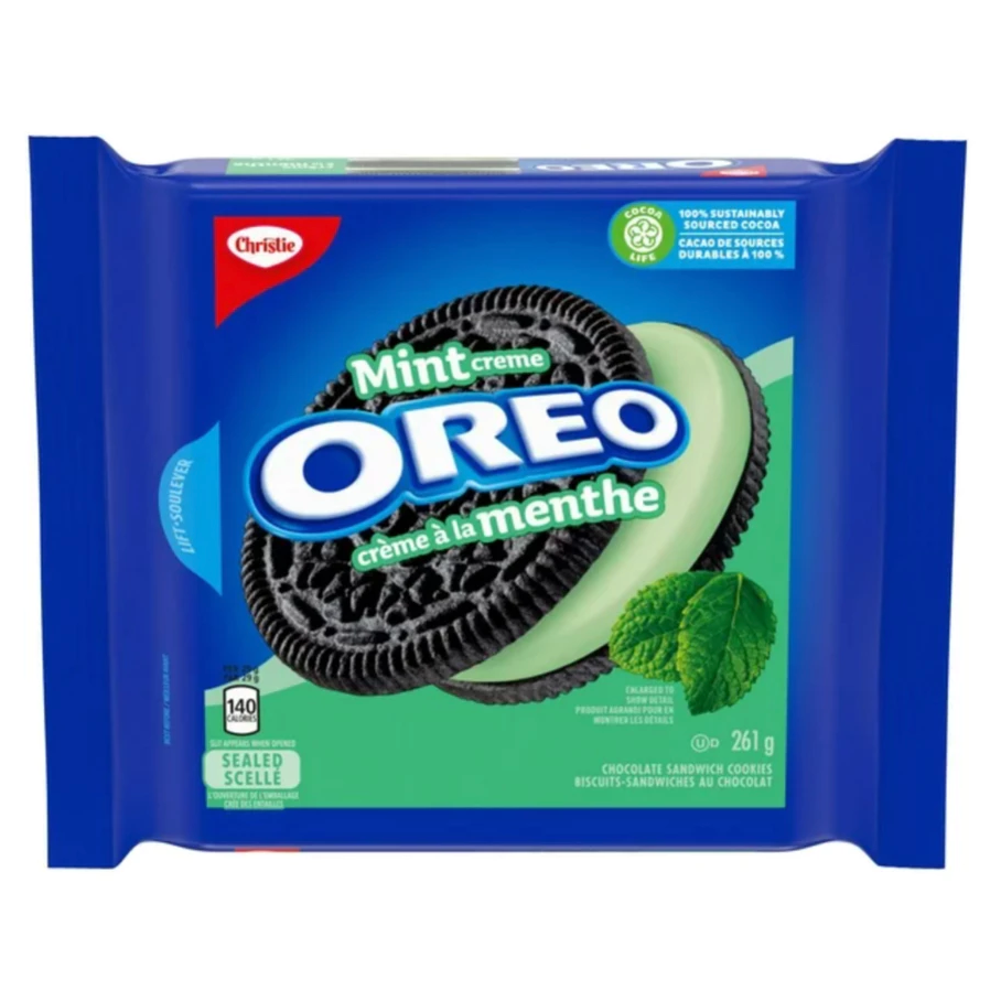 【義班迪】加拿大 Oreo Golden 奧利奧金色餅乾 270G 加拿大楓糖餅乾 巧克力餅乾 薄荷oero 雙層夾心-規格圖5