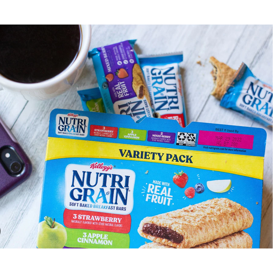 【義班迪】加拿大代購 Kellogg＇s Nutri-Grain 水果燕麥能量穀物棒 能量棒 無添加 新鮮水果 燕麥棒-細節圖4