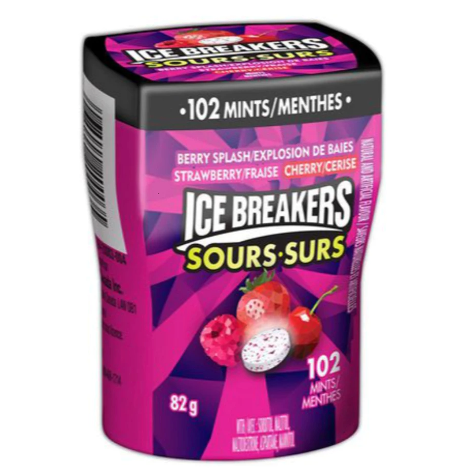 【義班迪】加拿大代購 Ice Breakers Ice Cubes 口香糖 薄荷口香糖 莓果 勁涼 加拿大超市 空運-規格圖5