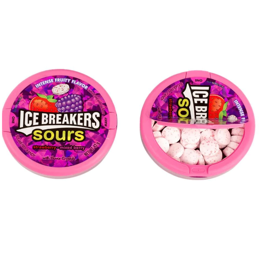 【義班迪】加拿大代購 Ice Breaker 酸莓果＆薄荷&酸水果&兩種口味 薄荷糖 口香糖 勁涼 加拿大超市 糖果-細節圖5