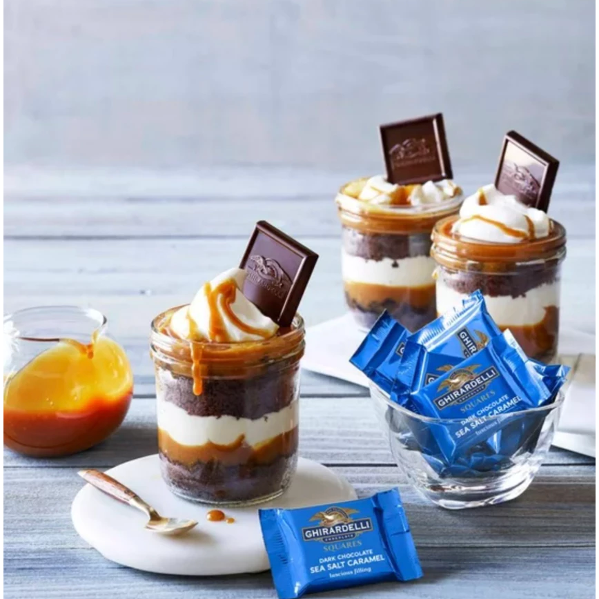 【義班迪】加拿大代購 GHIRARDELLI 巧克力 多種口味 黑巧克力 薄荷 焦糖內餡 聖誕節 大包裝 可可粉-細節圖8