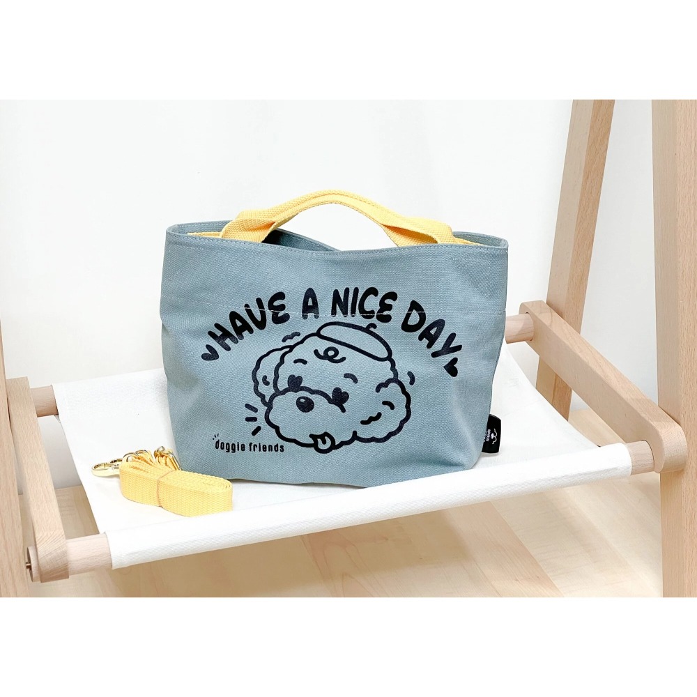 狗狗圖案午餐袋 巴哥犬 貴賓狗 比熊犬-細節圖2