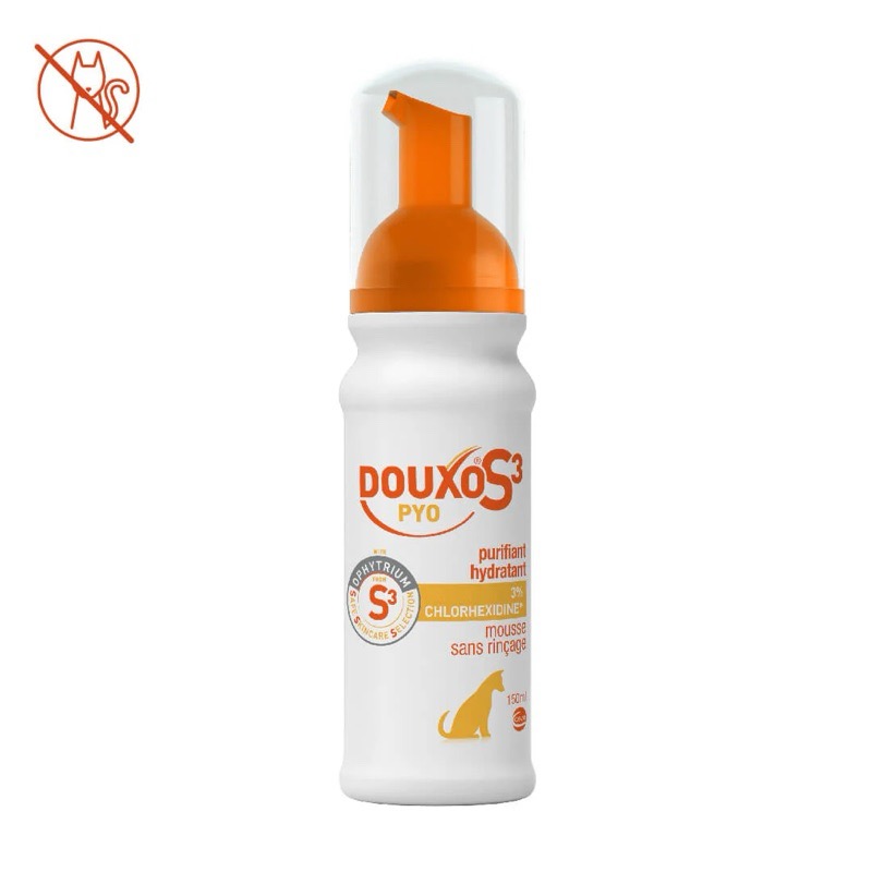 DOUXO S3 PYO MOUSSE 洗毛慕斯 150 ML  適用於過敏、發癢皮膚-規格圖2