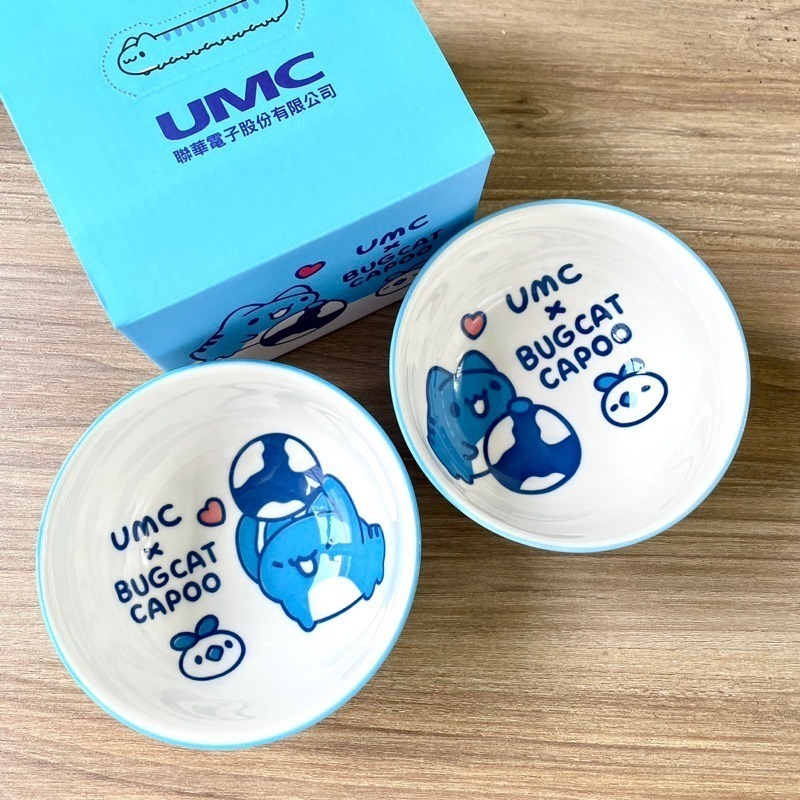 【咖波貓】全新品 UMC x 咖波聯名限定愛地球碗組 二入組 咖波貓 咖波碗-細節圖3