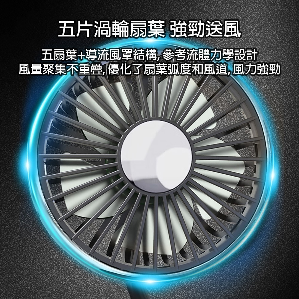軟雙頭椅座風扇 車用風扇 汽車後排風扇 雙頭帶燈軟管風扇 萬向調節 USB風扇 椅背雙頭風扇 後座風扇 車用風扇-細節圖3