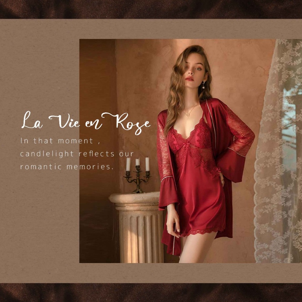 Yola優辣✨現貨 性感睡衣 睡袍 情趣睡衣 緞面睡衣 冰絲睡衣 蕾絲睡衣 女生睡衣 吊帶睡衣 法式睡衣 絲質睡衣-細節圖9