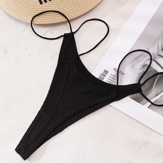 黑丁字褲+瀏海貼