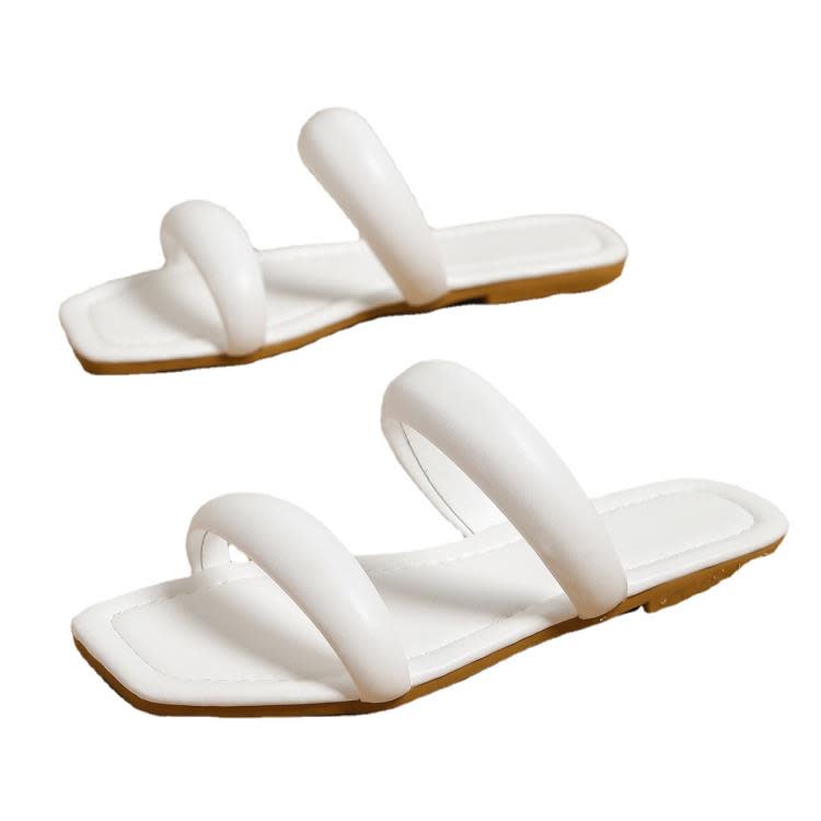 涼鞋 2023新款大碼百搭網紅糖果色外穿雙帶防滑yyds-細節圖5