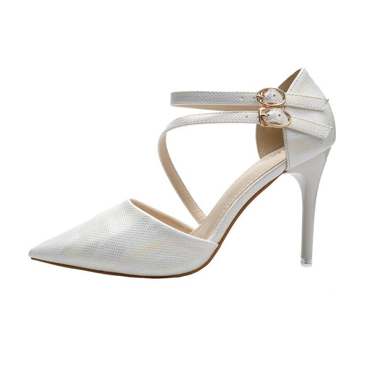 高跟鞋 200-27歐美性感尖頭淺口鞋一字帶性感涼鞋細跟宴會網紅女鞋-細節圖5