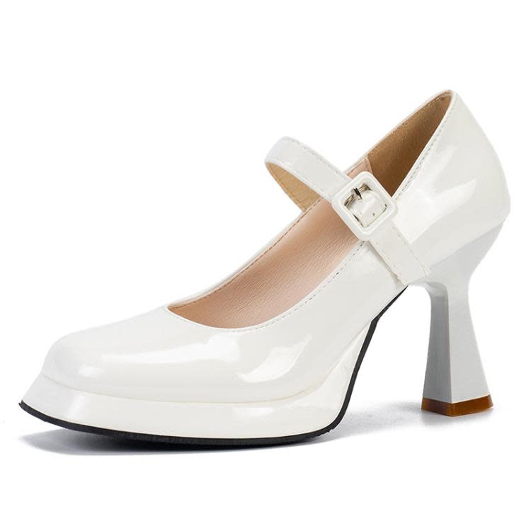 高跟鞋 復古瑪麗珍鞋女圓頭2023年新款韓系溫柔jk制服小皮鞋鞋粗跟單-細節圖5