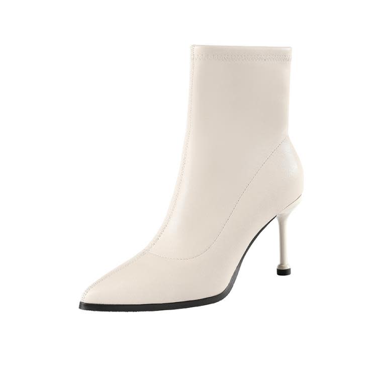 短靴 2308-2（此款售完不補貨）夜店顯瘦馬丁靴細跟瘦瘦側拉鍊單靴-細節圖7