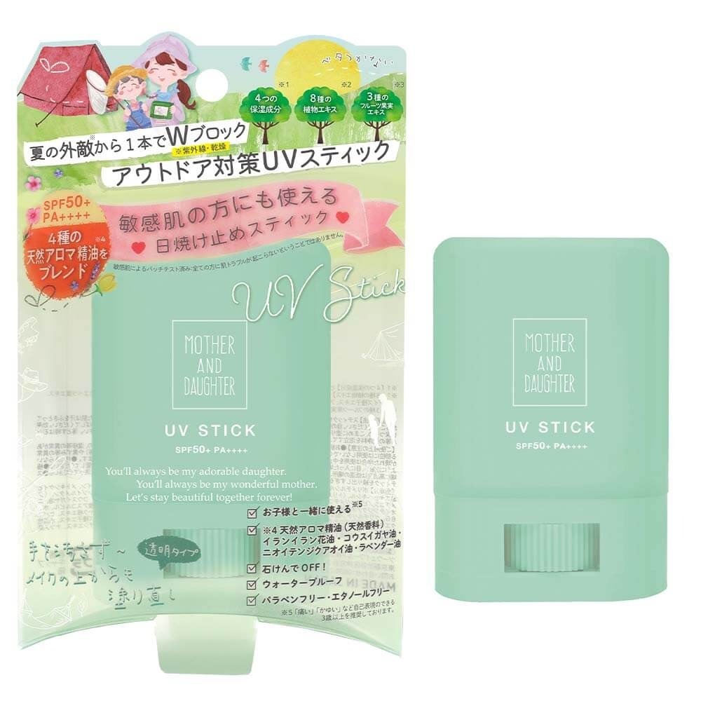日本 Mother And Daughter 防曬棒 兒童防曬 無味 花香 SPF50+PA++++ 15g M&D-規格圖4