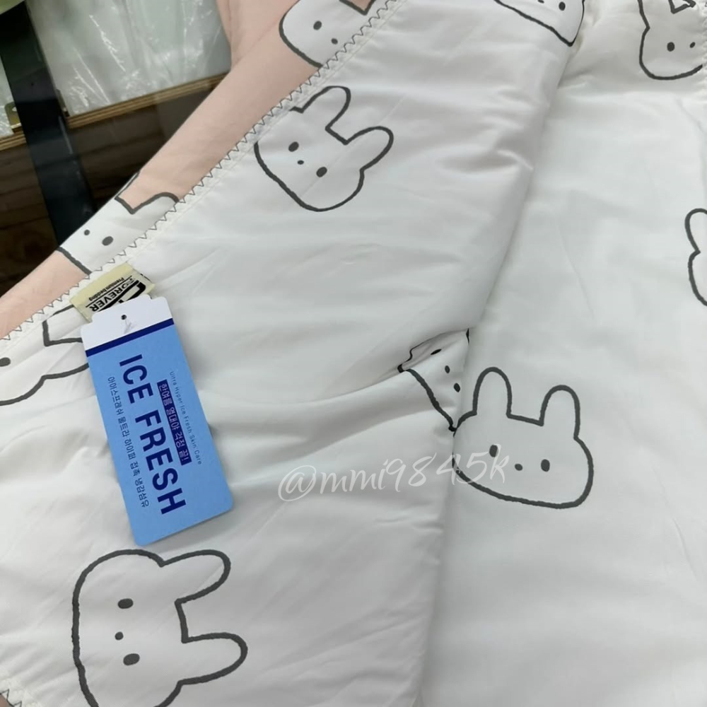 2281【OEM🇰🇷 繽紛兔子 涼感被 # -7.9度冰冰被】韓國棉被-細節圖2