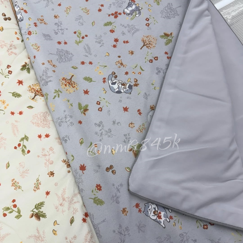 2301【OEM🇰🇷 貓咪楓葉 涼感被 # -7.9度 冰冰被】 韓國棉被 寢具-細節圖3