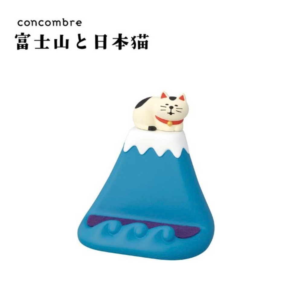 日本 DECOLE concombre 富士山 手機架 富士山 達摩 造型手機架 黑貓-規格圖4