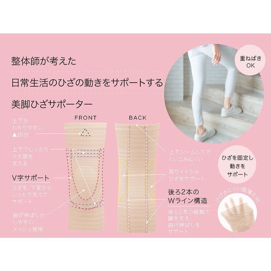 日本 Cogit 極薄 薄型 護膝 護具 W線構造 輕薄 透氣 膝蓋保護套 二枚入 男女兼用-細節圖2