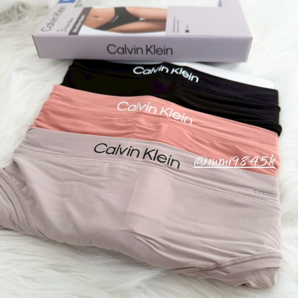 Calvin Klein  女大人無痕內褲 經典LOGO 內褲 三角褲 CK 3件組-細節圖3