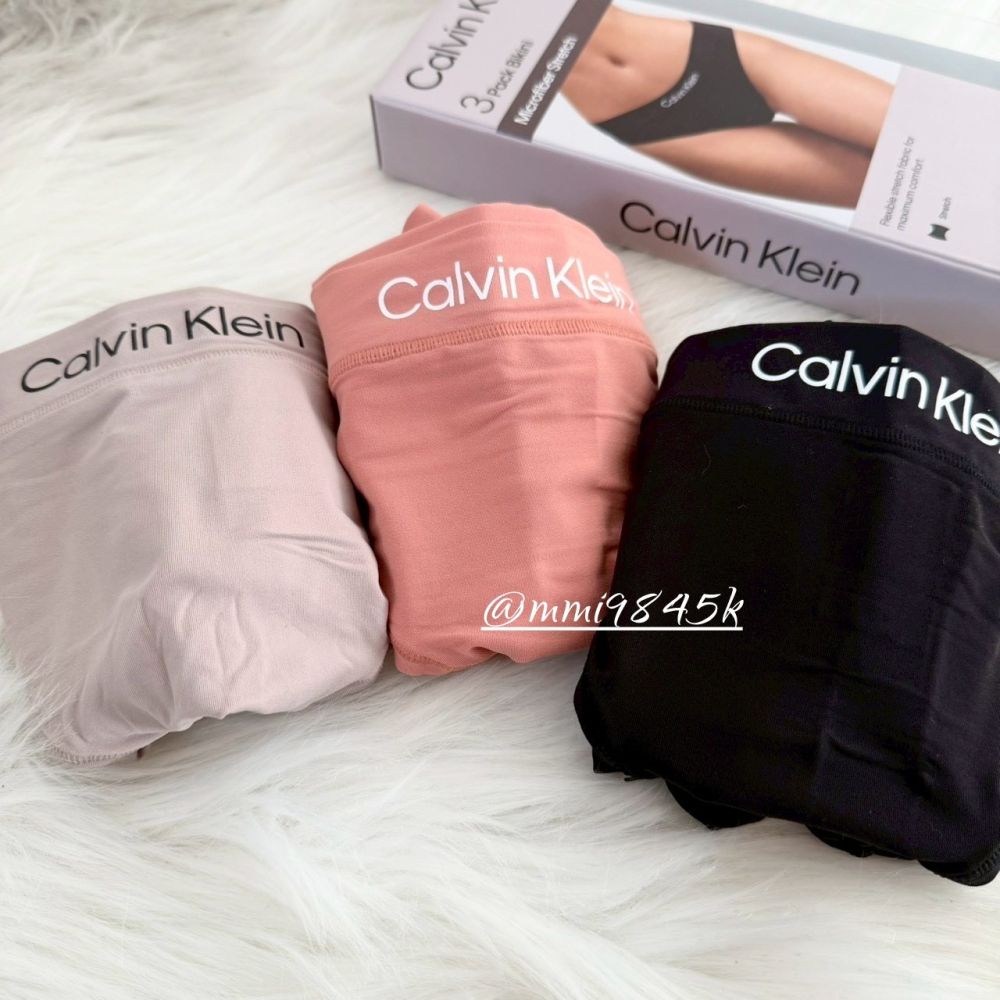 Calvin Klein  女大人無痕內褲 經典LOGO 內褲 三角褲 CK 3件組-細節圖4