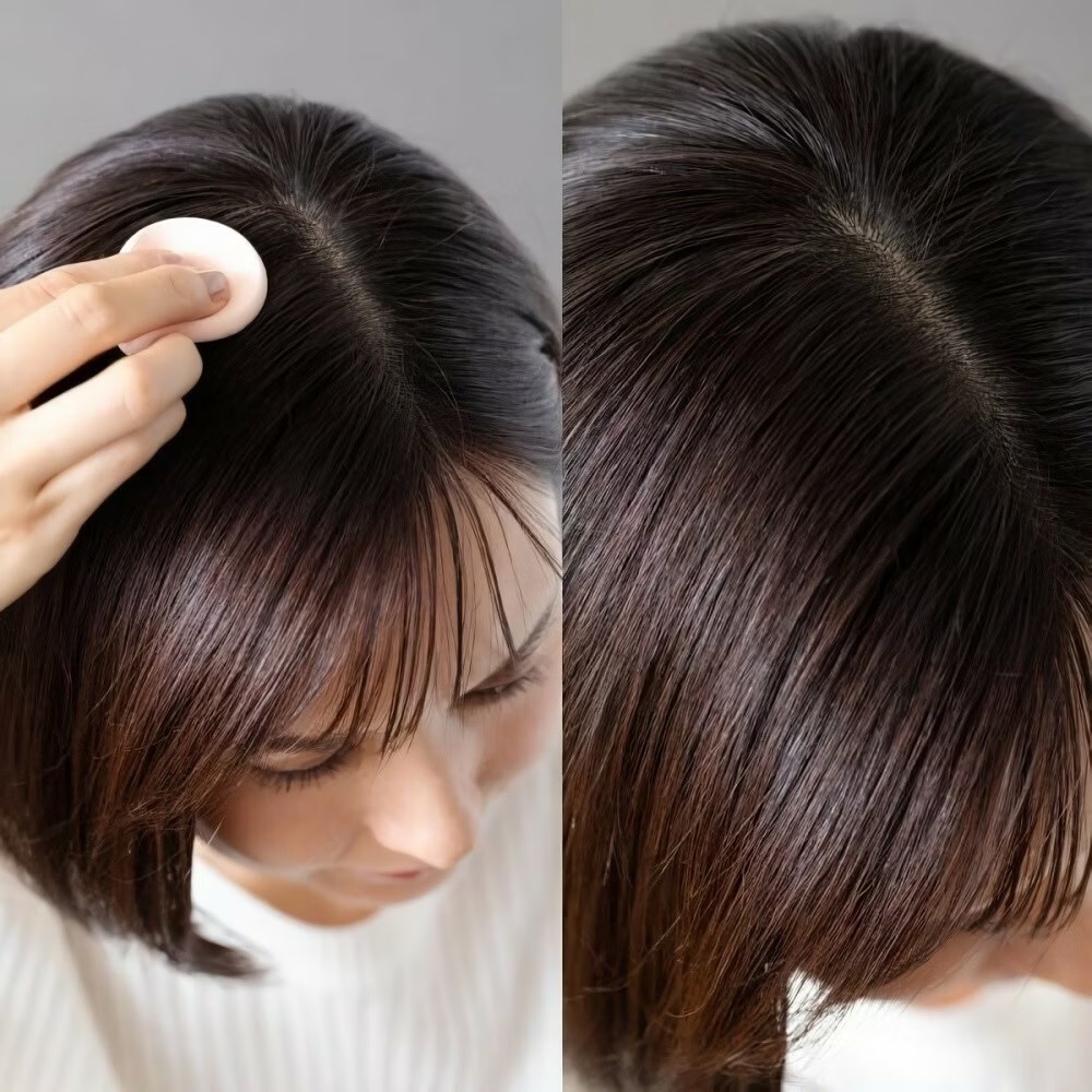 日本製 Amorous Hair Foundation 遮蓋白髮粉餅 無添加不黏膩 蓋白髮 遮白髮 蓋白髮粉餅 髮際線-細節圖3