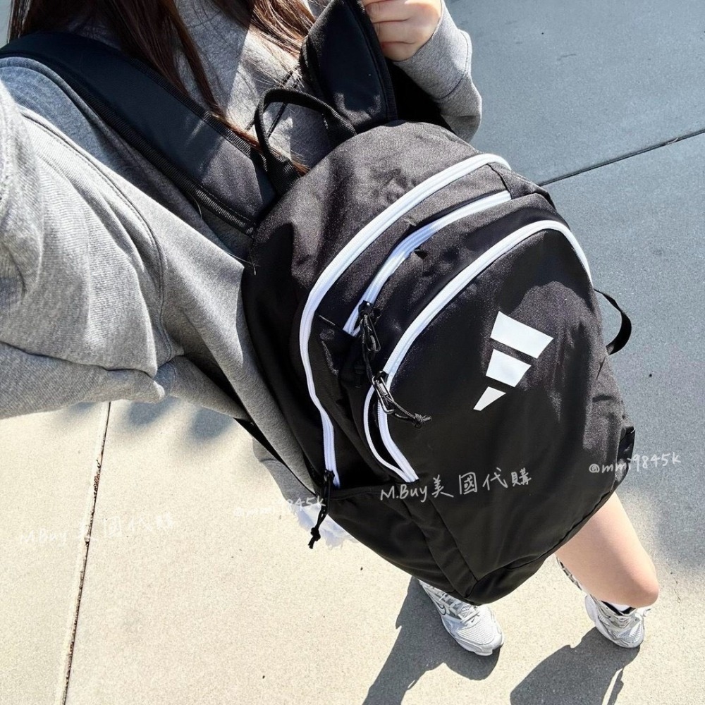Adidas 雙層雙肩後背包 後背包 背包  雙層-細節圖3