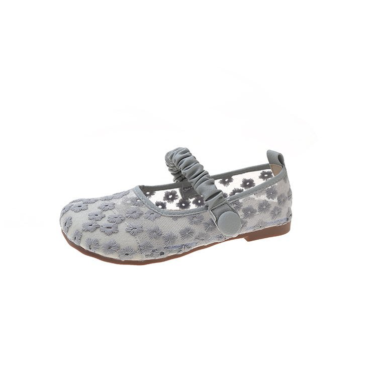 豆豆鞋 豆豆鞋女2023春秋季新款蝴蝶結平底方頭工作一腳蹬軟底單鞋女外穿-細節圖7