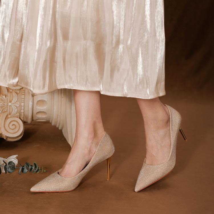 高跟鞋 媚愛婚鞋主婚紗鞋2023年新款結婚水晶婚鞋平時可穿鞋新娘鞋-細節圖3