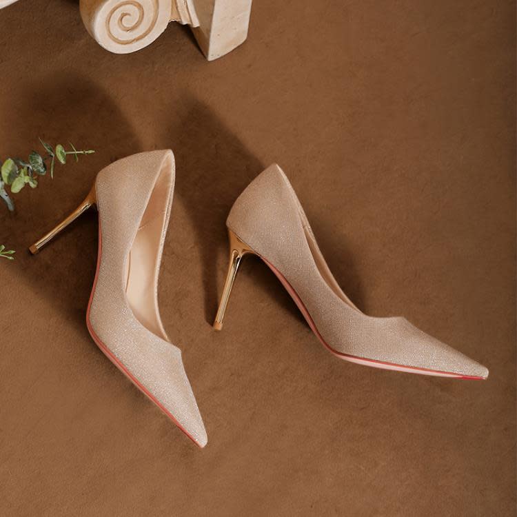 高跟鞋 媚愛婚鞋主婚紗鞋2023年新款結婚水晶婚鞋平時可穿鞋新娘鞋-細節圖4