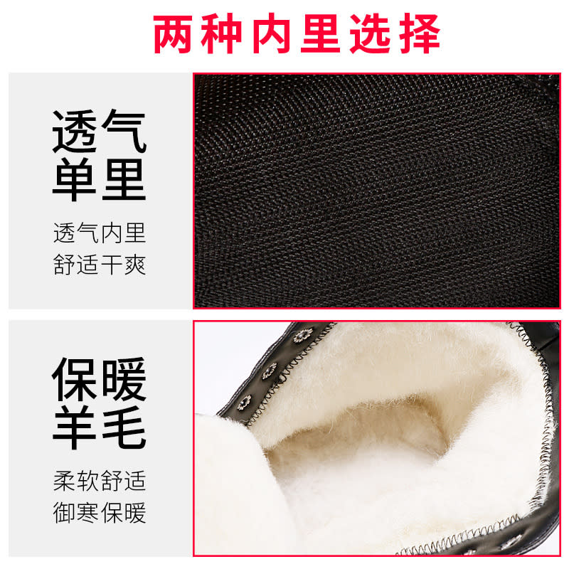 厚底鞋 鱷魚紋羊毛馬丁靴女加絨綁帶棉靴秋冬圓頭平底英倫風短靴-細節圖3
