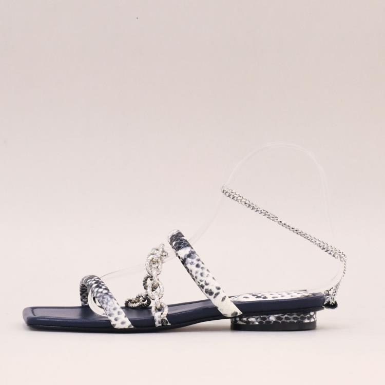 平底涼鞋 新款方頭拖鞋時尚輕便啞光涼拖支持小批量訂製單鞋細跟涼鞋-細節圖2