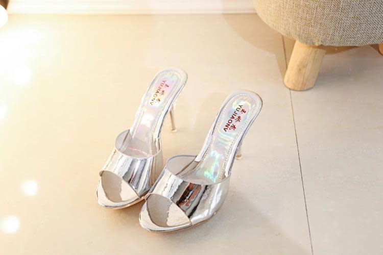 高跟鞋 鞋2023歐美新款shoes女鞋手工細跟魚嘴涼鞋廠家批髮-細節圖6